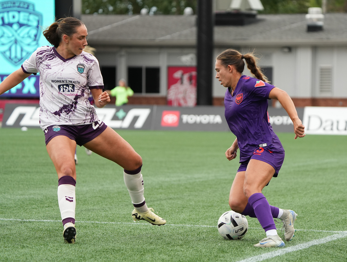Kathryn Harvey in action during a game