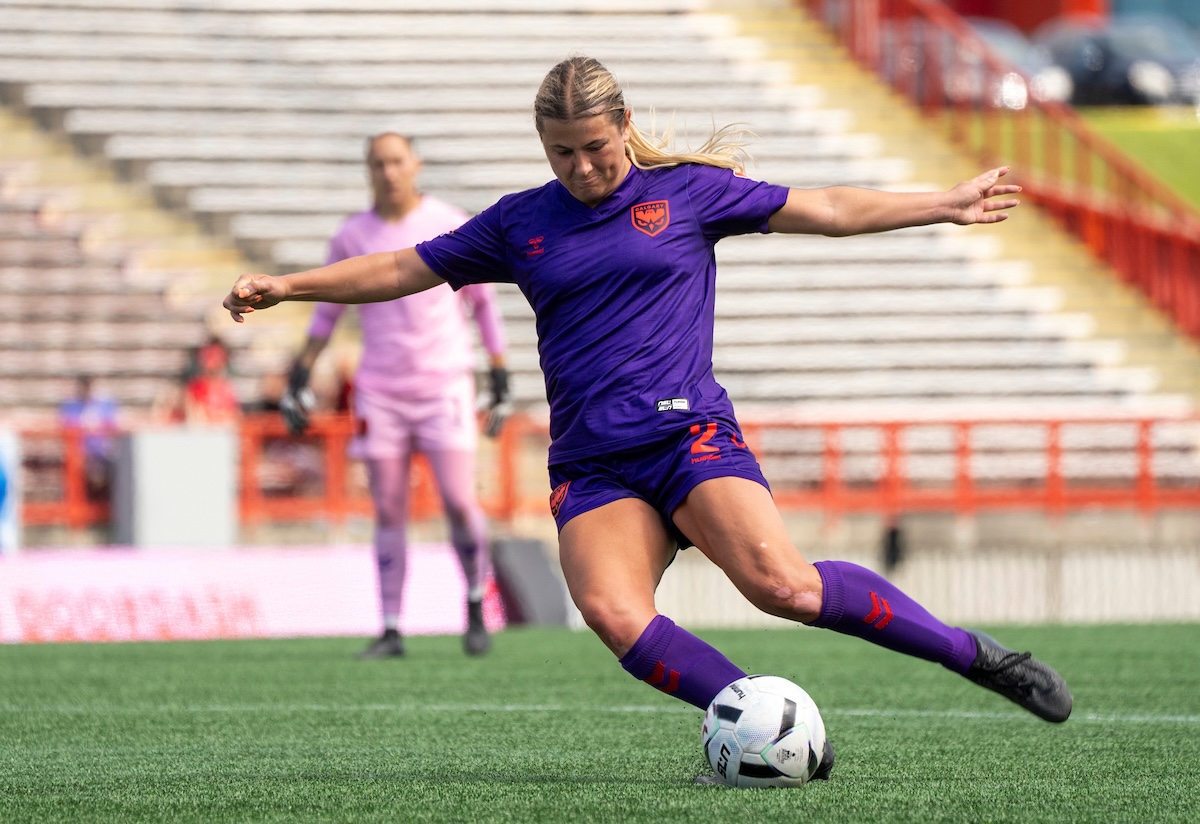 Grace Stordy in action during a match